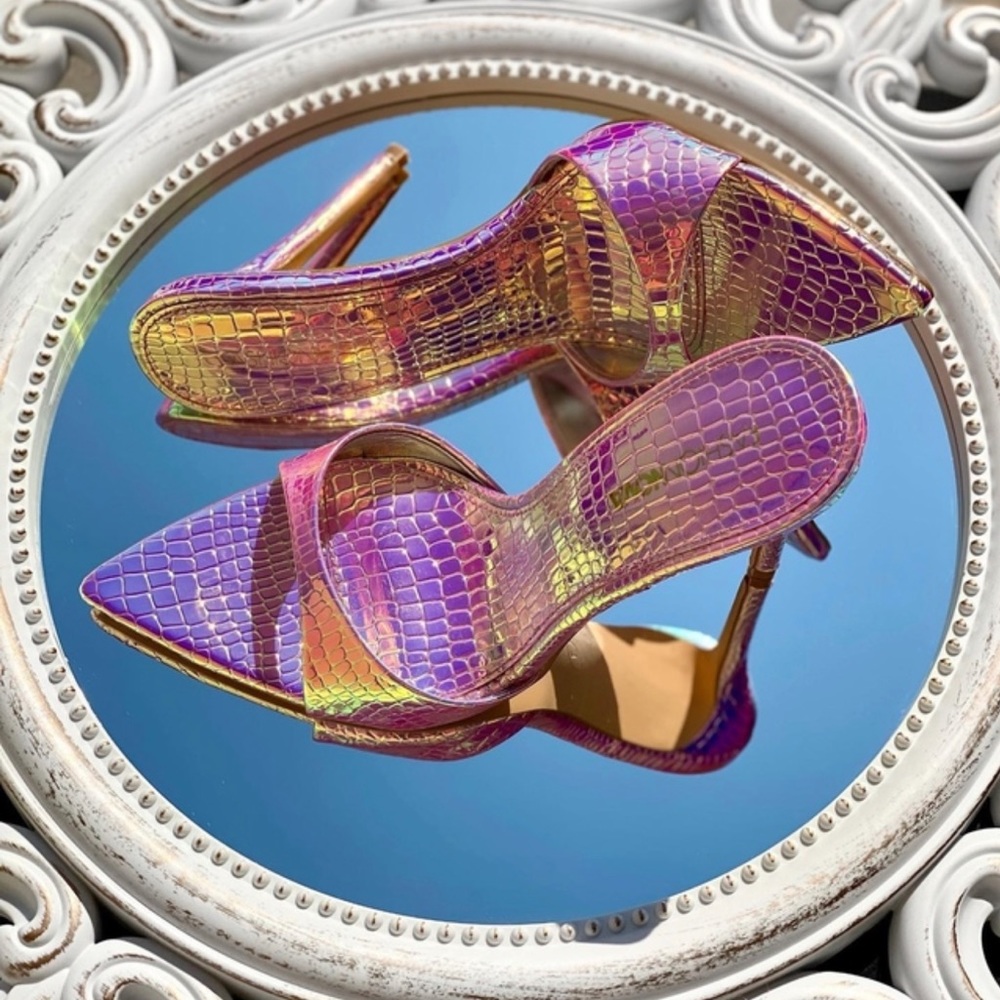 First Place Heeled Mules 8.5